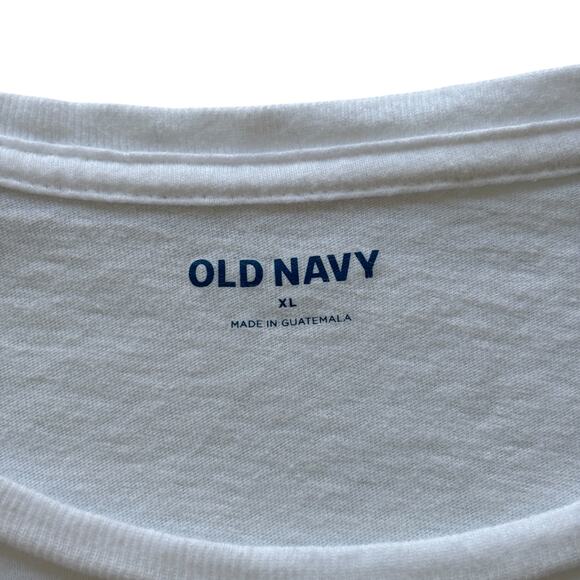 Old Navy Friends Cast Photo Graphic Tee White XL Unisex Relaxed Fit - Picture 3 of 6